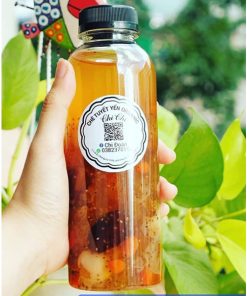 Chai nhựa 330ml miệng rộng đựng trà thảo mộc