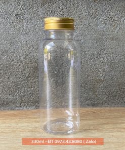 CHai nhựa Pet 330ml miệng rộng